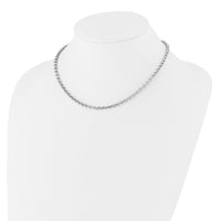 Load image into Gallery viewer, Sterling Silver RH-plated Fancy Link Necklace
