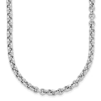 Load image into Gallery viewer, Sterling Silver RH-plated Fancy Link Necklace
