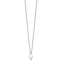 Load image into Gallery viewer, Sterling Silver Rh-plated Polished Arrowhead w/1in ext. Necklace
