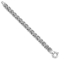 Load image into Gallery viewer, Sterling Silver RH-plated Fancy Link Bracelet
