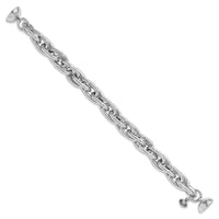 Load image into Gallery viewer, Sterling Silver Rhodium-plated 7.5in Link Bracelet
