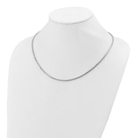 Load image into Gallery viewer, Sterling Silver Rhodium-plated Beaded with 2in ext. Necklace
