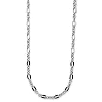 Load image into Gallery viewer, Sterling Silver Rhodium-plated w/Enamel Link w/2in ext. Necklace
