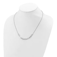 Load image into Gallery viewer, Sterling Silver Rhodium-plated with 1.5in ext. Necklace
