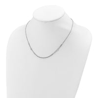 Load image into Gallery viewer, Sterling Silver Rhodium-plated CZ with 2in ext. Necklace
