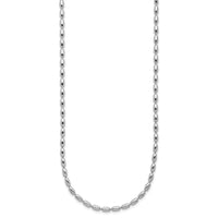 Load image into Gallery viewer, Sterling Silver RH-plated Oval Beaded w/1.75in ext. Necklace
