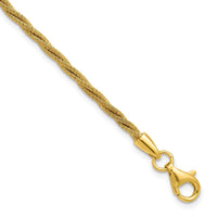 Load image into Gallery viewer, SS Gold-plated Twisted Wire-wrapped w/ 1in Ext. Bracelet
