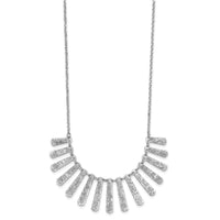 Load image into Gallery viewer, SS Radiant Essence Pol/Textured Bars w/ 2in Ext. Necklace
