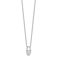 Load image into Gallery viewer, Sterling Silver RH-plated Polished Fancy w/2in ext. Necklace
