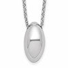 Sterling Silver RH-plated Polished Fancy w/2in ext. Necklace