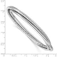 Load image into Gallery viewer, Sterling Silver RH-plated Polished and Twisted 3-Intertwined Slip-
