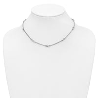 Load image into Gallery viewer, Sterling Silver RH-plated Fancy Link w/2in ext. Necklace
