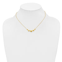 Load image into Gallery viewer, Sterling Silver Gold-tone pol. Fancy Circle w/2in ext. Necklace
