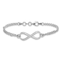 Load image into Gallery viewer, Sterling Silver Infinity Symbol Bracelet
