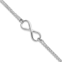 Load image into Gallery viewer, Sterling Silver Infinity Symbol Bracelet
