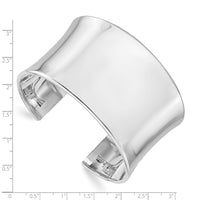Load image into Gallery viewer, Sterling Silver RH-plated Polished Slip-on Bangle
