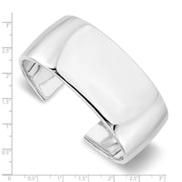 Load image into Gallery viewer, Sterling Silver RH-plated Polished Slip-on Bangle
