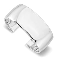 Load image into Gallery viewer, Sterling Silver RH-plated Polished Slip-on Bangle
