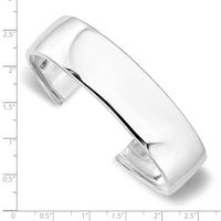 Load image into Gallery viewer, Sterling Silver RH-plated Polished Slip-on Bangle
