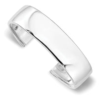 Load image into Gallery viewer, Sterling Silver RH-plated Polished Slip-on Bangle
