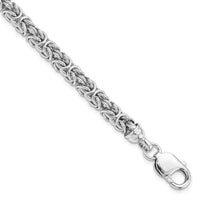 Load image into Gallery viewer, Sterling Silver Rhodium-plated Polished Link Bracelet
