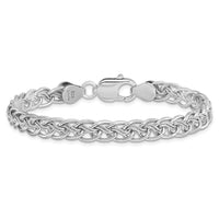 Load image into Gallery viewer, Sterling Silver Rhodium-plated Polished Link Bracelet
