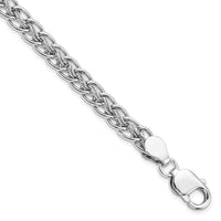 Load image into Gallery viewer, Sterling Silver Rhodium-plated Polished Link Bracelet
