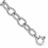Sterling Silver RH-plated Woven Link Bracelet