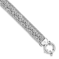 Load image into Gallery viewer, Sterling Silver RH-plated Polished Bracelet
