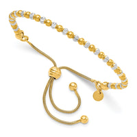 Load image into Gallery viewer, Sterling Silver Gold-plated D/C Adjustable Bracelet
