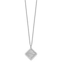 Load image into Gallery viewer, Sterling Silver Rhodium-plated CZ Necklace
