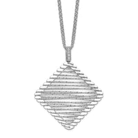 Load image into Gallery viewer, Sterling Silver Rhodium-plated CZ Necklace
