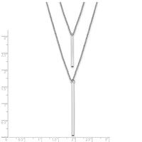 Load image into Gallery viewer, Sterling Silver RH-plated Two Strand w/2in ext. Necklace
