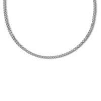 Load image into Gallery viewer, Sterling Silver RH-plated Flat D/C Spiga Necklace

