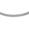 Sterling Silver RH-plated Flat D/C Spiga Necklace