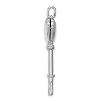 Load image into Gallery viewer, Sterling Silver Rhodium-plated Locket Key Pendant
