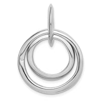 Load image into Gallery viewer, Sterling Silver Rhodium-plated Diamond accent Multi Circular Pendant
