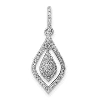Load image into Gallery viewer, Sterling Silver Rhodium Diam. Fashion Pendant
