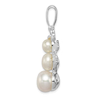 Load image into Gallery viewer, Sterling Silver FW Cultured Pearl Snowman Pendant
