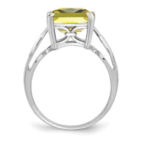 Load image into Gallery viewer, Sterling Silver Rhodium Lemon Quartz Ring
