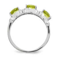 Load image into Gallery viewer, Sterling Silver Rhodium-plated Diamond &amp; Lemon Quartz Ring
