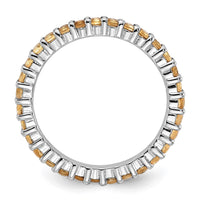 Load image into Gallery viewer, Sterling Silver Stackable Expressions Citrine Ring
