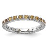 Sterling Silver Stackable Expressions Citrine Ring