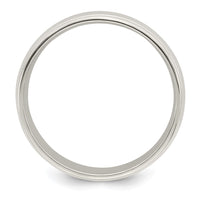 Load image into Gallery viewer, Sterling Silver 7mm Polished Domed Double Milgrain Fancy Band Size 11
