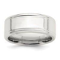 Load image into Gallery viewer, Sterling Silver 6mm Polished Flat Beveled Edge Fancy Band Size 9.5
