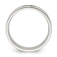 Load image into Gallery viewer, Sterling Silver 6mm Enamel Cross Fancy Band Size 11
