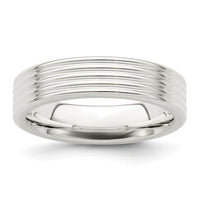 Load image into Gallery viewer, Sterling Silver 5mm Polished 5-Row Fancy Band Size 10
