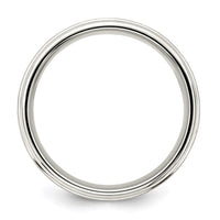 Load image into Gallery viewer, Sterling Silver 7mm Brushed Flat Intertwined Design Beveled Edge Fancy Band Size 10
