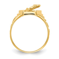 Load image into Gallery viewer, 14k Polished Horseshoe with Horse in Center Ring
