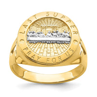 Load image into Gallery viewer, 14K w/Rhodium The Last Supper Men&#39;s Ring
